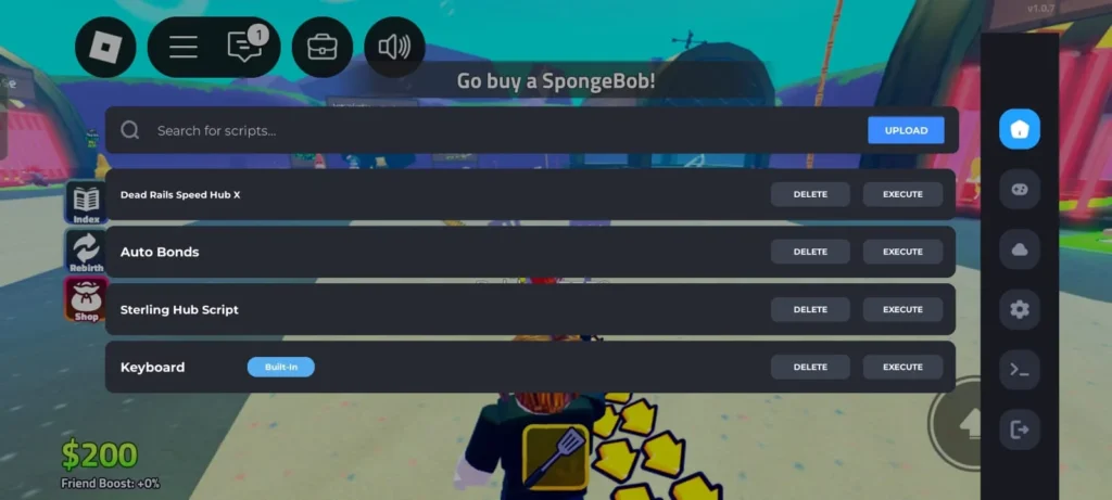 Features Steal a SpongeBob Script